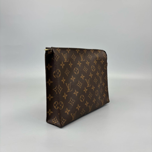 Louis Vuitton Poche Toilette 26 Monogram Dark Brown Light Brown Louis Vuitton Poche Toilette 26 Monogram Dark Brown Light Brown
