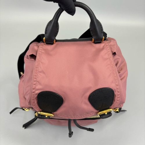 Burberry Medium Rucksack Backpack Nylon Pink Black Burberry Medium Rucksack Backpack Nylon Pink Black