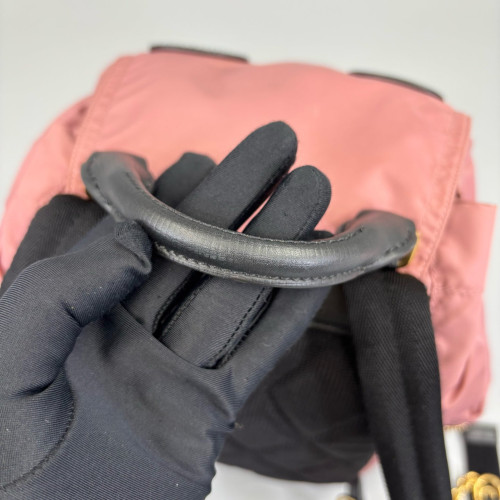 Burberry Medium Rucksack Backpack Nylon Pink Black Burberry Medium Rucksack Backpack Nylon Pink Black