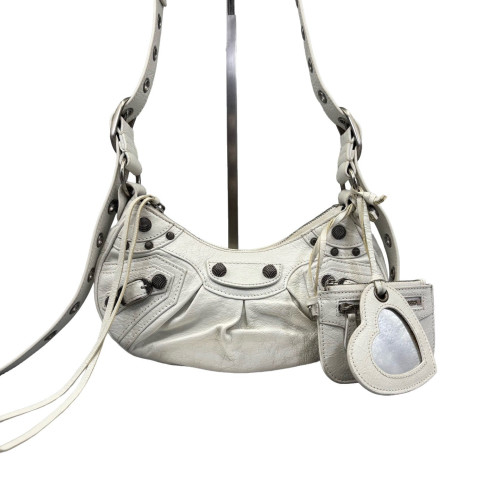 Balenciaga Le Cagole Xs Pull Up Leather White
