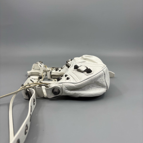 Balenciaga Le Cagole Xs Pull Up Leather White