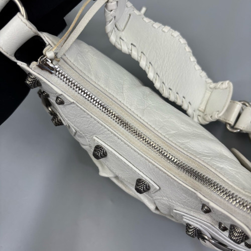 Balenciaga Le Cagole Xs Pull Up Leather White