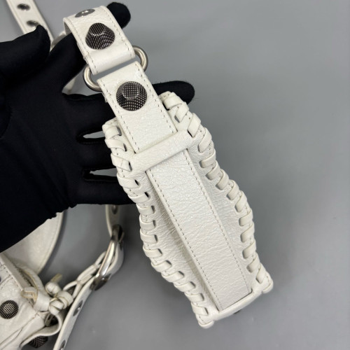 Balenciaga Le Cagole Xs Pull Up Leather White