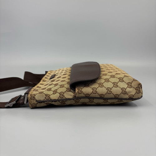 Gucci Messenger GG Monogram Beige Brown