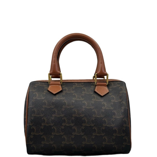 Celine Triomphe Small Boston Bag Triomphe Brown
