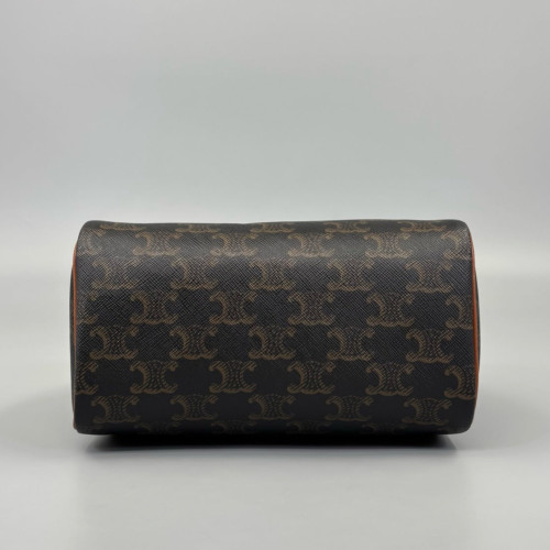 Celine Triomphe Small Boston Bag Triomphe Brown