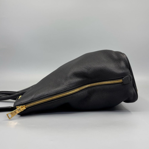 Prada Tote Bag Grained Calfskin Black