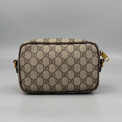 Gucci Shoulder Bag GG Supreme Monogram Beige Brown Green