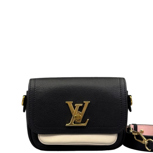 Louis Vuitton Lockme Tender Calfskin Black White