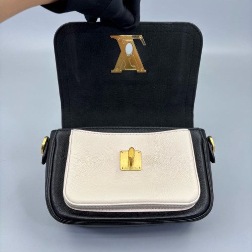 Louis Vuitton Lockme Tender Calfskin Black White