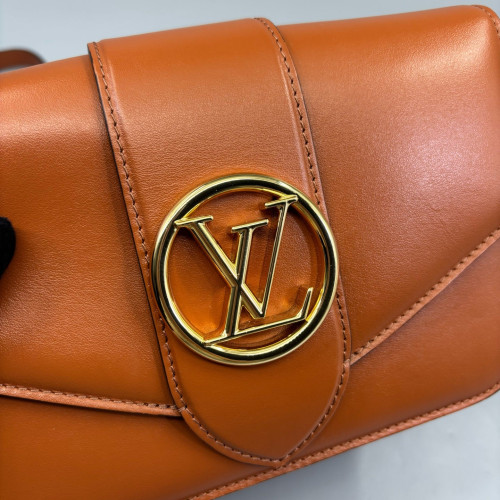 Louis Vuitton Pont 9 PM Calfskin Tan