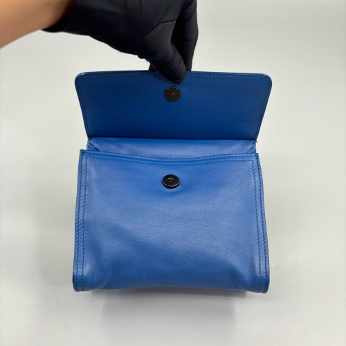 Bottega Veneta Shoulder Bag Calfskin Blue