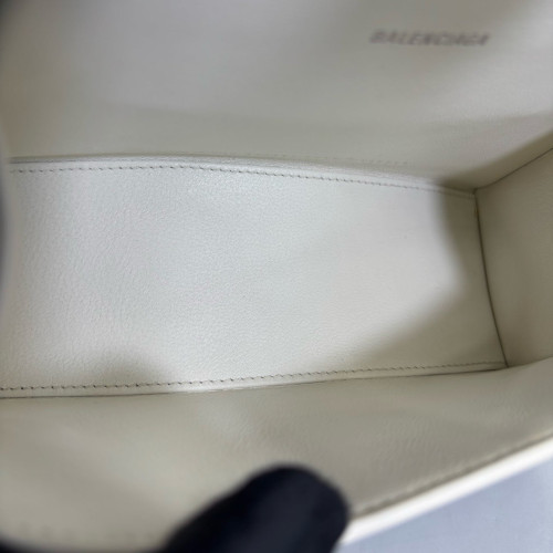 Balenciaga Hourglass Xs Calfskin White Black Balenciaga Hourglass Xs Calfskin White Black