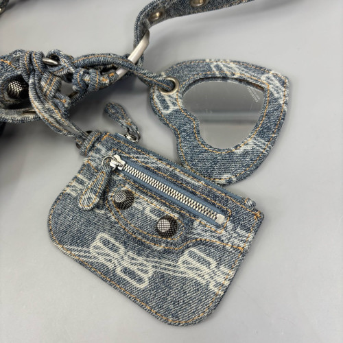 Balenciaga Mini City Denim Blue