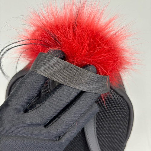 Fendi Monster Eyes Mini Backpack Nylon Black Red Pink Fendi Monster Eyes Mini Backpack Nylon Black Red Pink