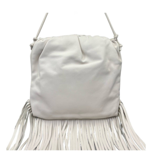 Bottega Veneta Shoulder Bag Calfskin White