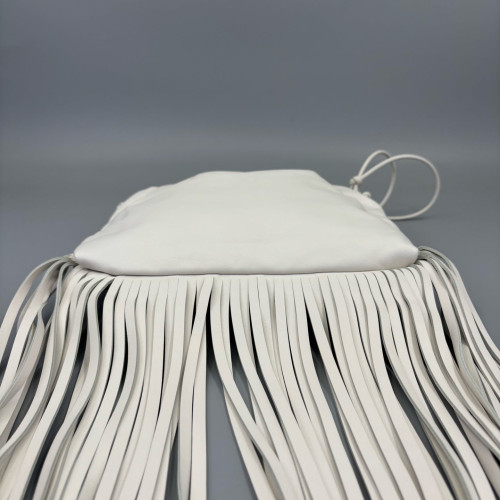 Bottega Veneta Shoulder Bag Calfskin White
