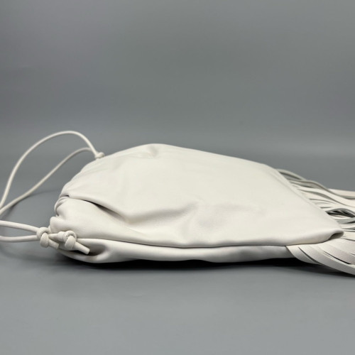 Bottega Veneta Shoulder Bag Calfskin White