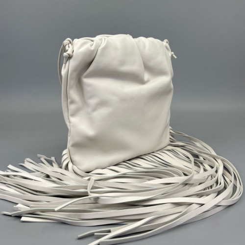 Bottega Veneta Shoulder Bag Calfskin White