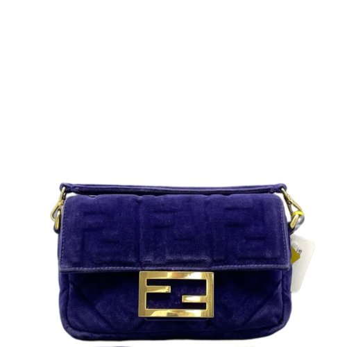 Fendi Baguette Velvet Calfskin Purple