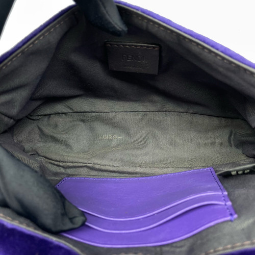 Fendi Baguette Velvet Calfskin Purple