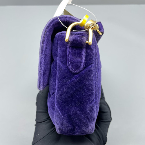 Fendi Baguette Velvet Calfskin Purple