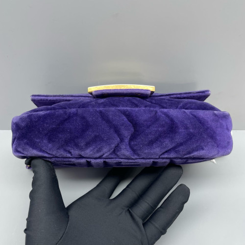 Fendi Baguette Velvet Calfskin Purple