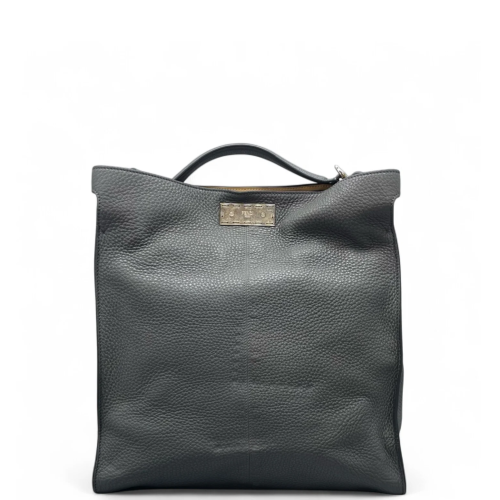 Fendi Briefcase Grained Calfskin Dark Grey Fendi Briefcase Grained Calfskin Dark Grey