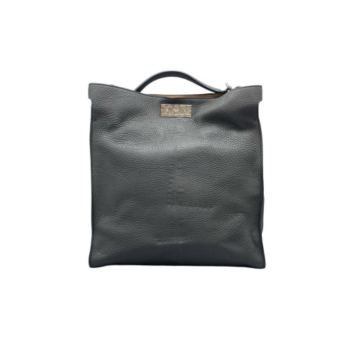 Fendi Briefcase Grained Calfskin Dark Grey Fendi Briefcase Grained Calfskin Dark Grey