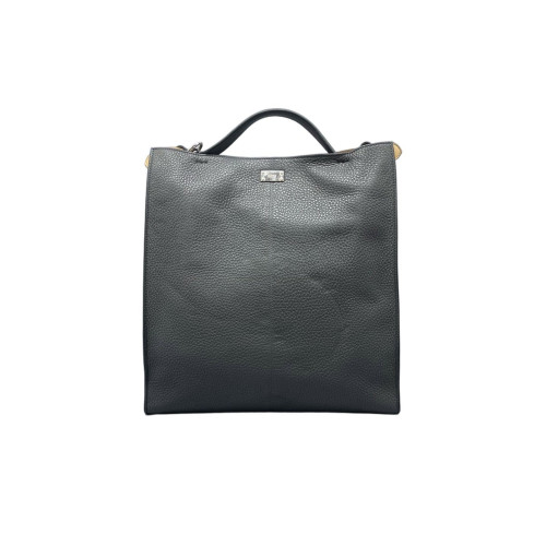 Fendi Briefcase Grained Calfskin Dark Grey Fendi Briefcase Grained Calfskin Dark Grey