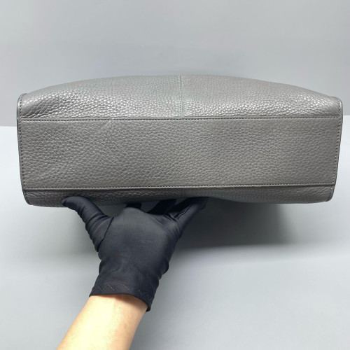 Fendi Briefcase Grained Calfskin Dark Grey Fendi Briefcase Grained Calfskin Dark Grey