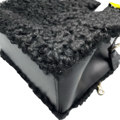 Balenciaga Shoulder Bag Bouclette Calfskin Black