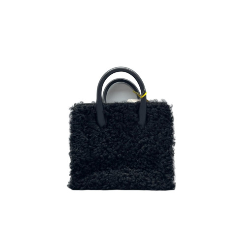 Balenciaga Shoulder Bag Bouclette Calfskin Black