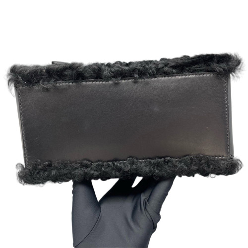Balenciaga Shoulder Bag Bouclette Calfskin Black