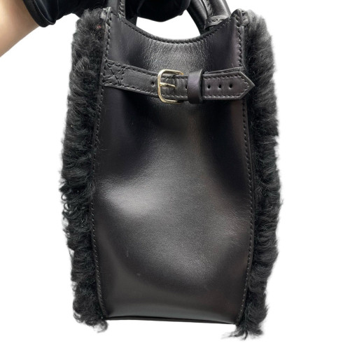 Balenciaga Shoulder Bag Bouclette Calfskin Black