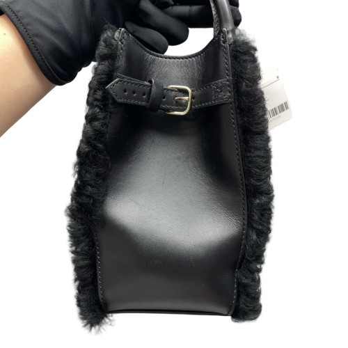 Balenciaga Shoulder Bag Bouclette Calfskin Black