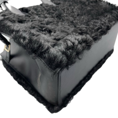 Balenciaga Shoulder Bag Bouclette Calfskin Black