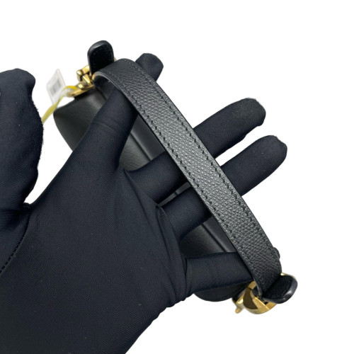 Dior Small Saddle Bag Grained Calfskin Black