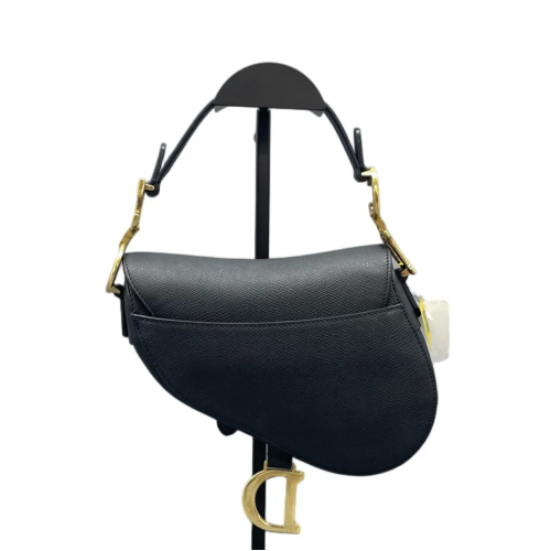 Dior Small Saddle Bag Grained Calfskin Black