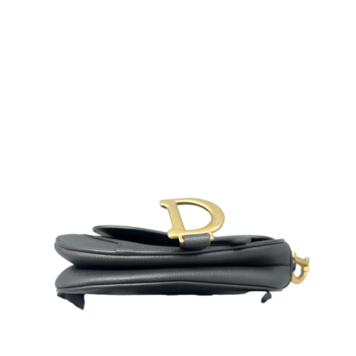 Dior Small Saddle Bag Grained Calfskin Black