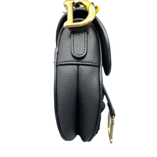 Dior Small Saddle Bag Grained Calfskin Black