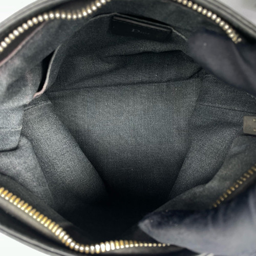 Dior Crossbody Bag Grained Calfskin Black