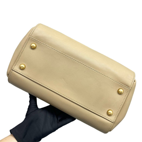 Burberry Medium Buckle Tote Calfskin Khaki