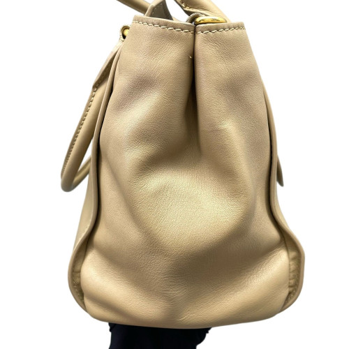 Burberry Medium Buckle Tote Calfskin Khaki