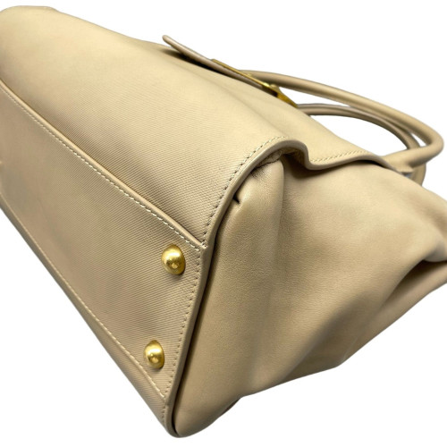 Burberry Medium Buckle Tote Calfskin Khaki