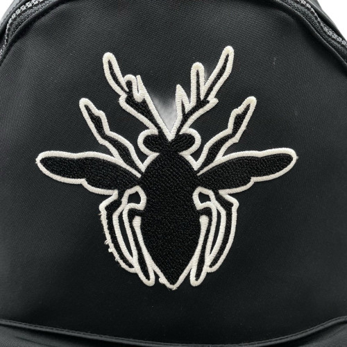 Dior Embroidered Rider Backpack Canvas Black