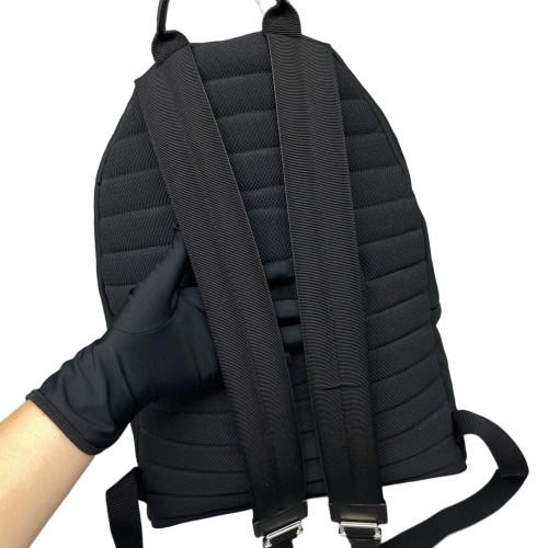 Dior Embroidered Rider Backpack Canvas Black