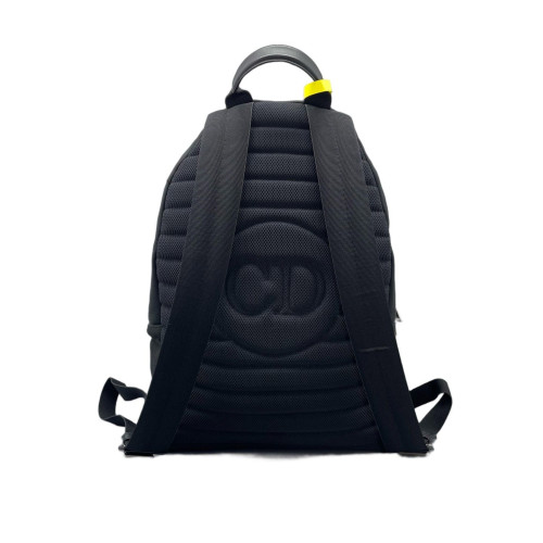 Dior Embroidered Rider Backpack Canvas Black