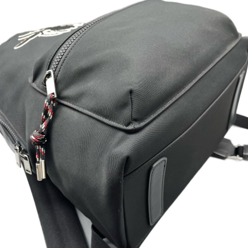 Dior Embroidered Rider Backpack Canvas Black
