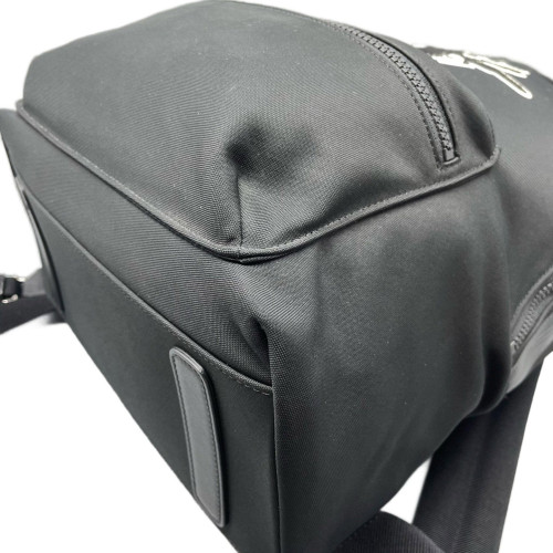 Dior Embroidered Rider Backpack Canvas Black